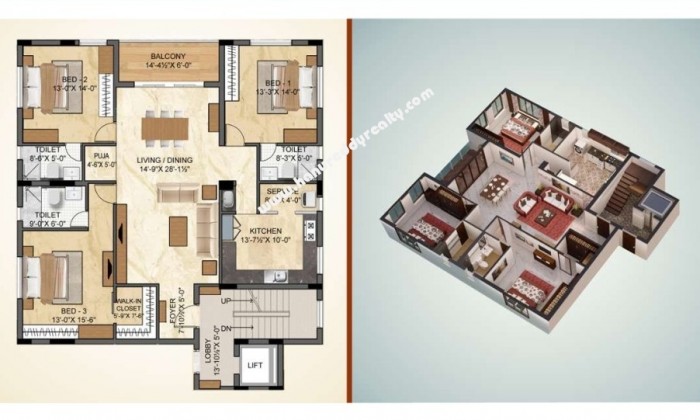 3 BHK Flat for Sale in T.Nagar